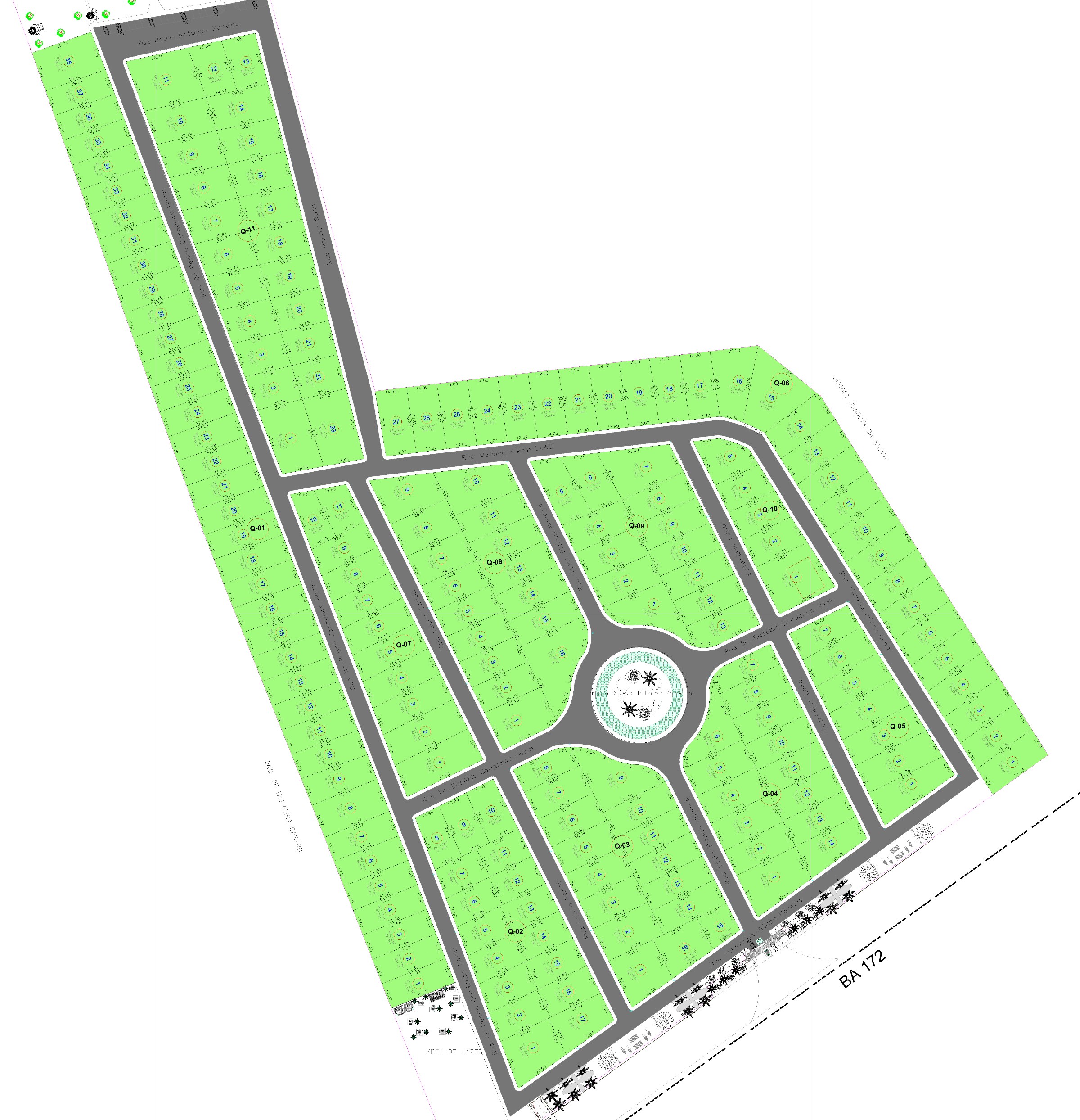 Planta do AcquaVille Residencial